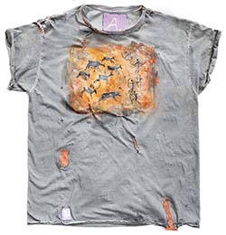 Handpainted and distressed t-shirts from New York